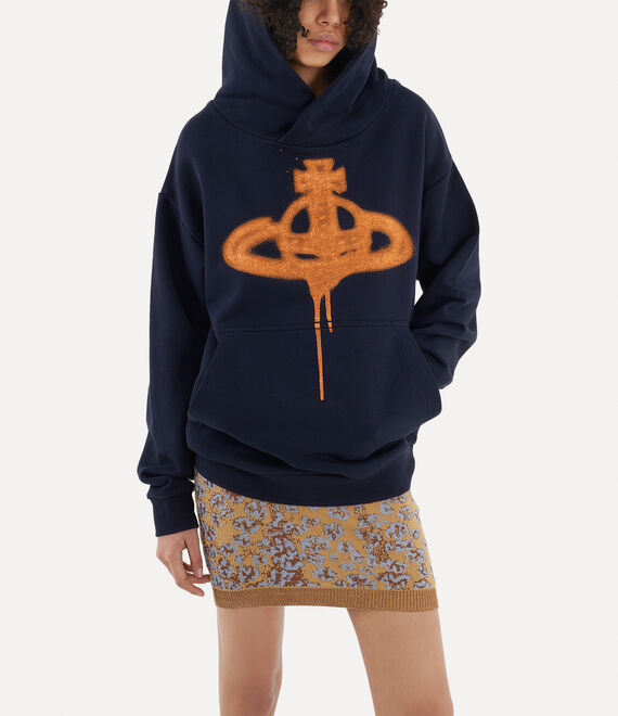 Vivienne Westwood Spray Orb Pullover Sweatshirt in NAVY